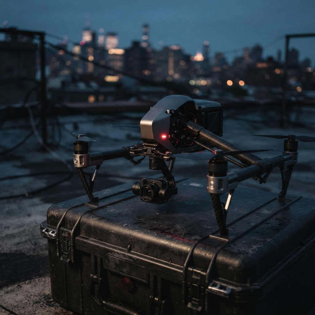 Professional camera drone equipment — placeholder for a future pilot photograph